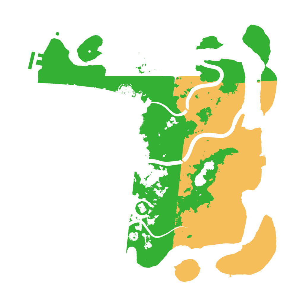 Biome Rust Map: Procedural Map, Size: 3500, Seed: 29450