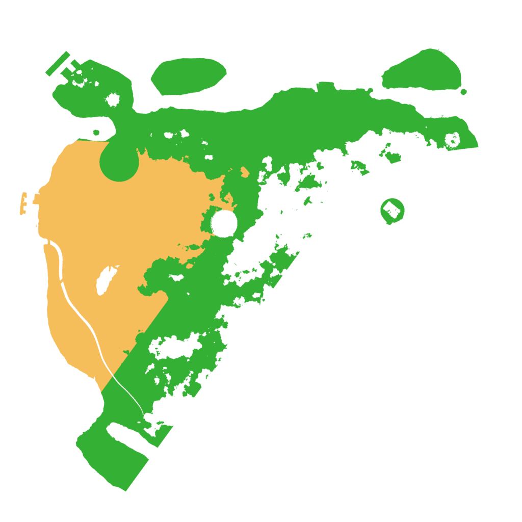 Biome Rust Map: Procedural Map, Size: 3500, Seed: 46568446