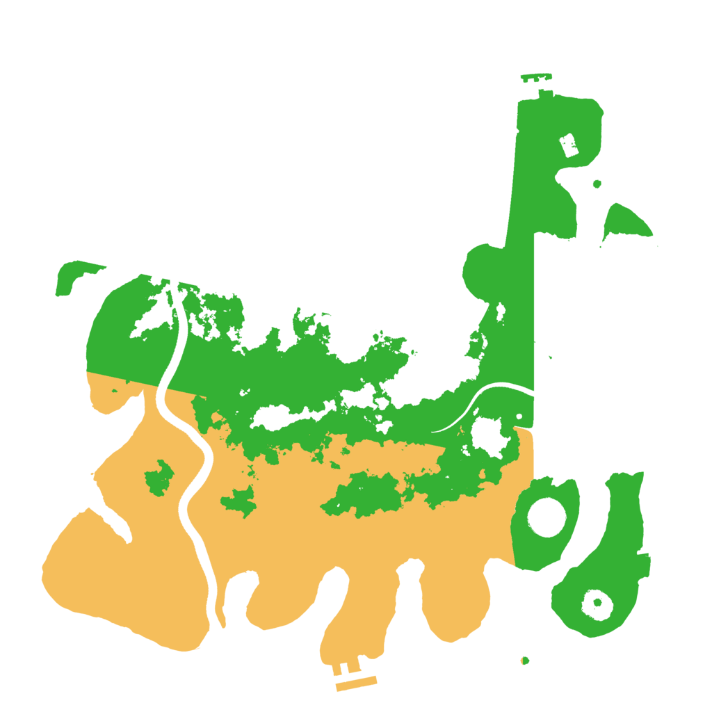 Biome Rust Map: Procedural Map, Size: 3500, Seed: 268106391