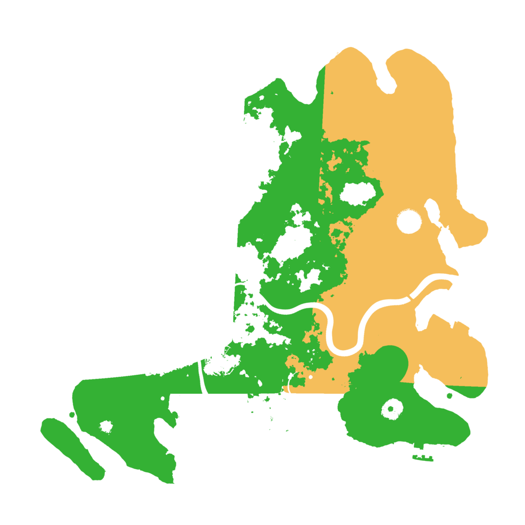 Biome Rust Map: Procedural Map, Size: 3800, Seed: 987663664