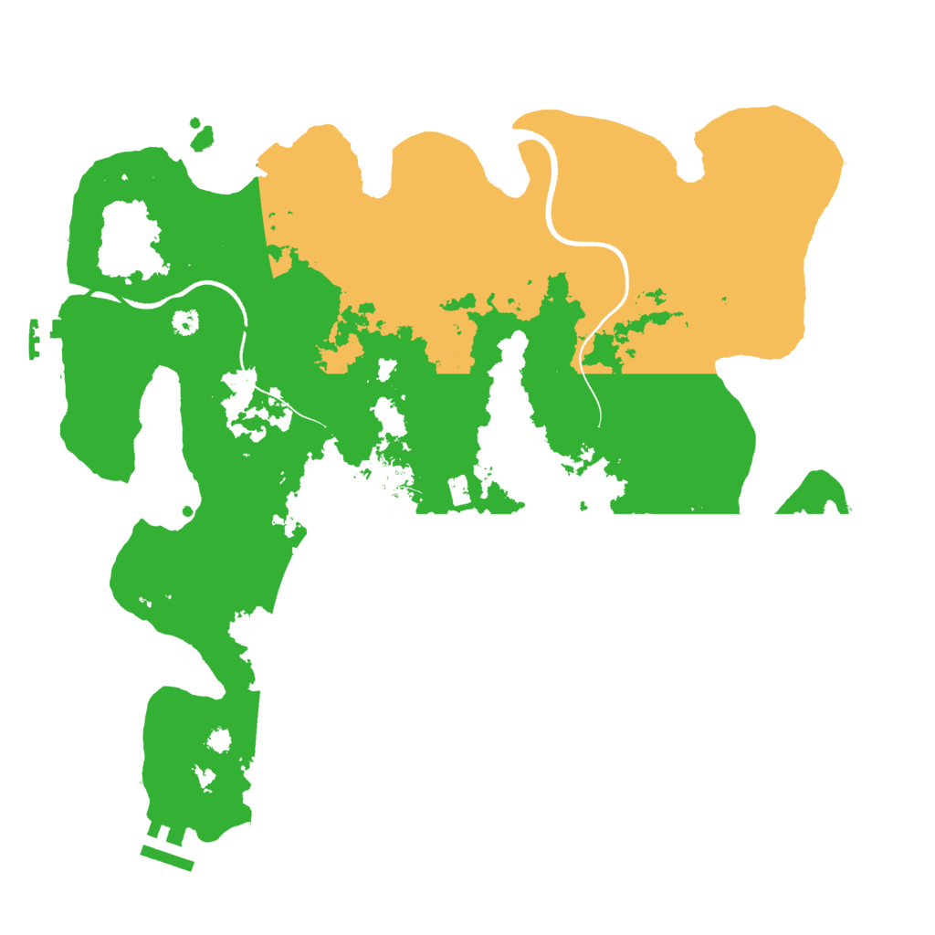 Biome Rust Map: Procedural Map, Size: 3500, Seed: 4821871