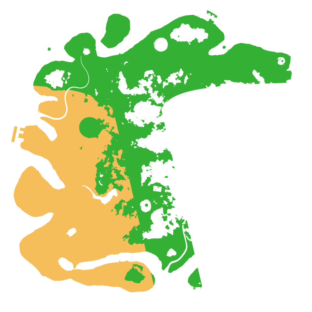 Biome Rust Map: Procedural Map, Size: 4000, Seed: 4145