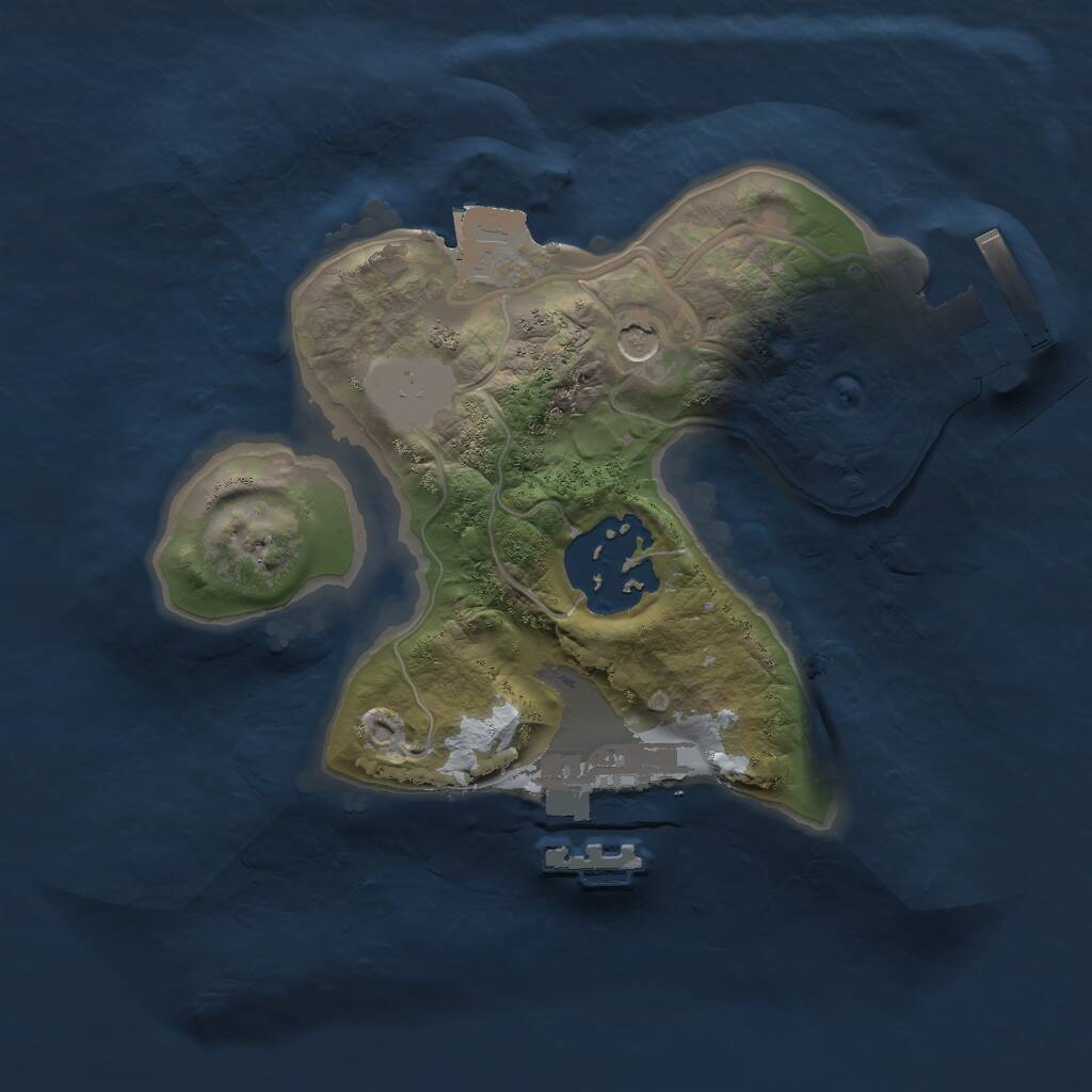 Rust Map: Procedural Map, Size: 1750, Seed: 610998478, 5 Monuments