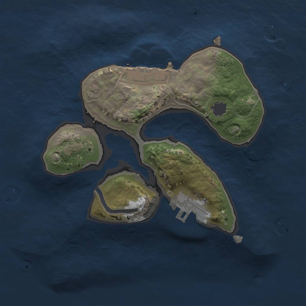 Rust Map: Procedural Map, Size: 1750, Seed: 610998478, 7 Monuments