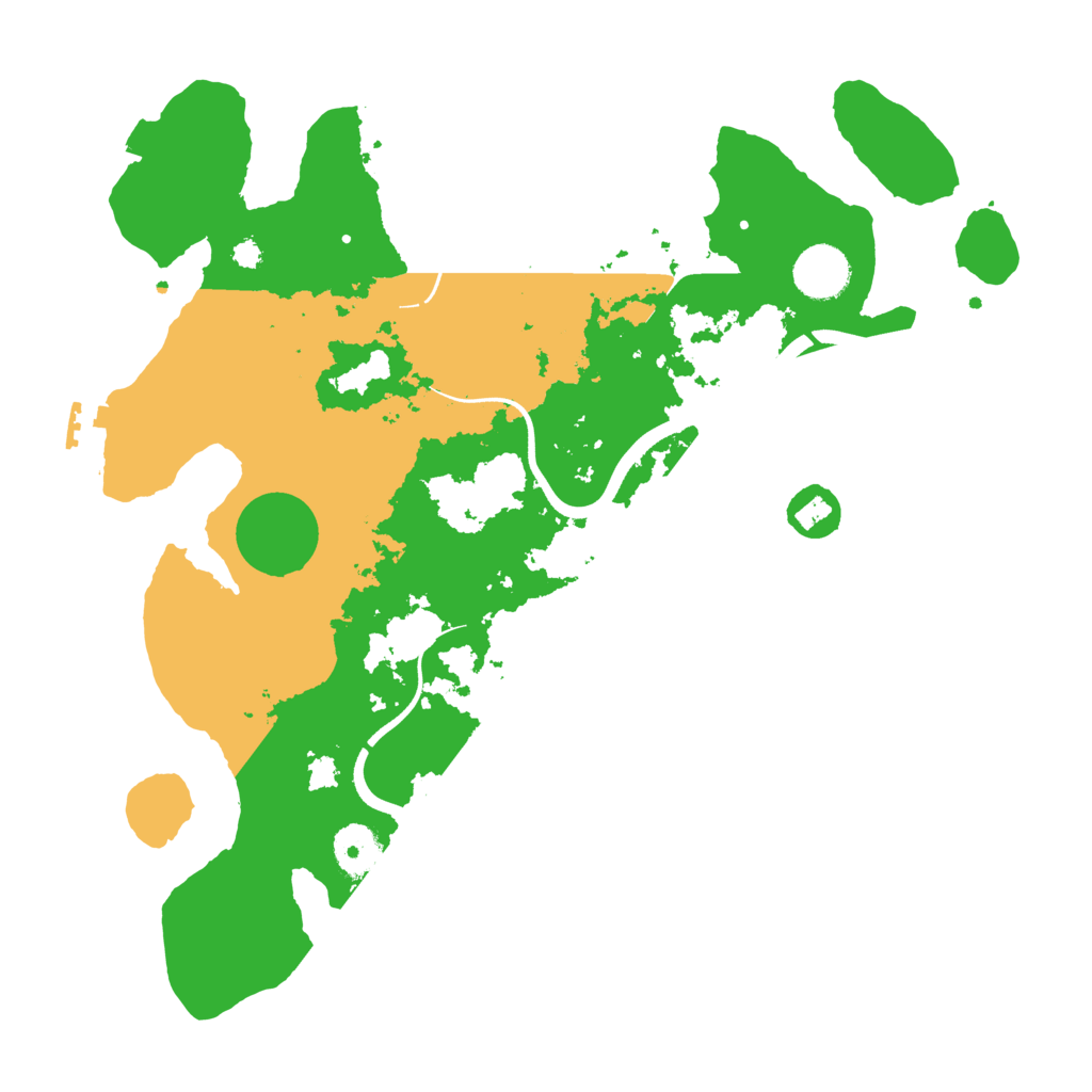 Biome Rust Map: Procedural Map, Size: 3500, Seed: 4080190