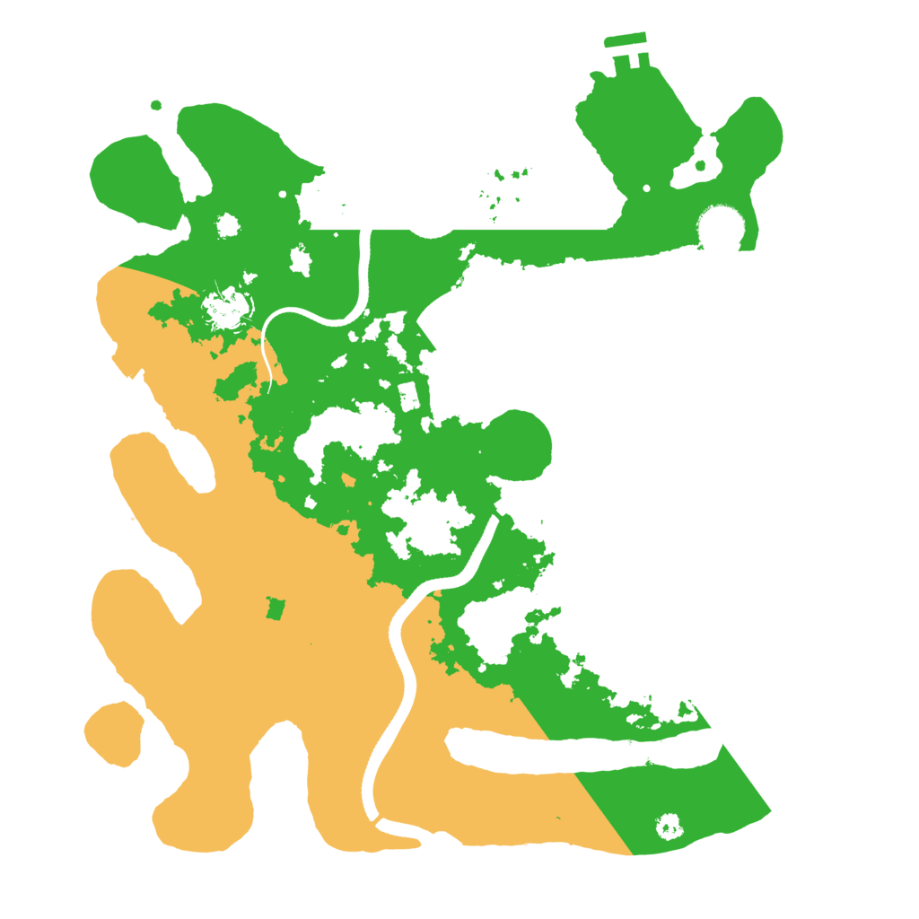 Biome Rust Map: Procedural Map, Size: 3500, Seed: 473839075