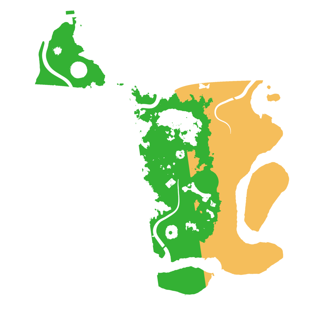 Biome Rust Map: Procedural Map, Size: 3500, Seed: 186465