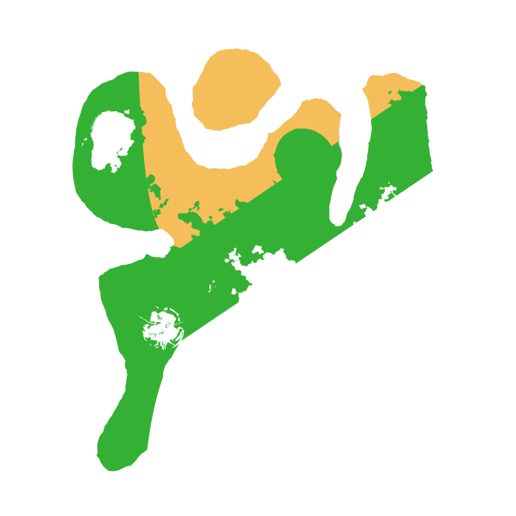 Biome Rust Map: Barren, Size: 2500, Seed: 291060