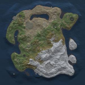 Thumbnail Rust Map: Procedural Map, Size: 3000, Seed: 2118297399, 11 Monuments