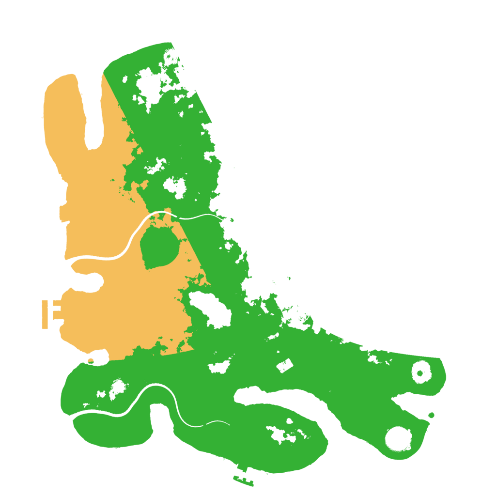 Biome Rust Map: Procedural Map, Size: 3500, Seed: 1047339342