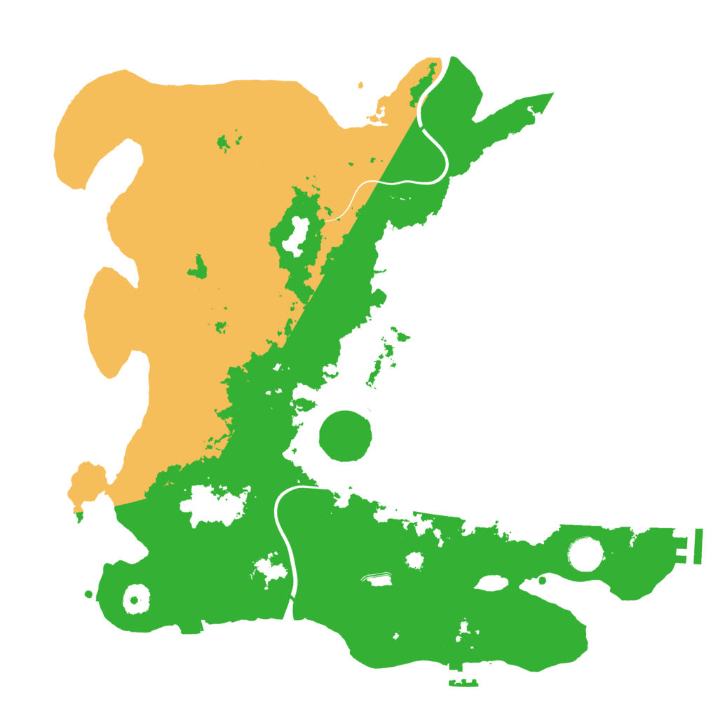 Biome Rust Map: Procedural Map, Size: 3700, Seed: 1752947856