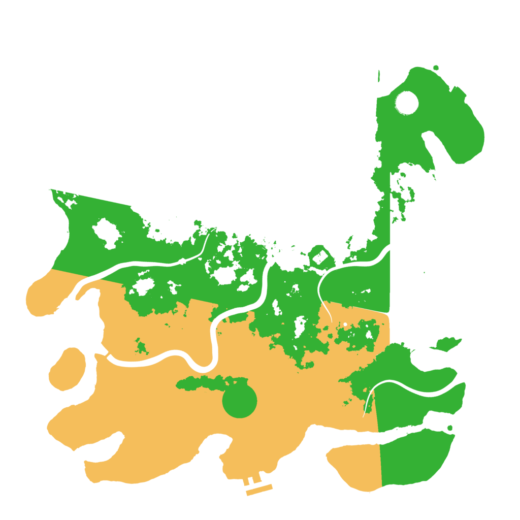 Biome Rust Map: Procedural Map, Size: 3950, Seed: 4962455
