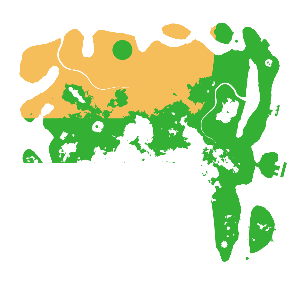 Biome Rust Map: Procedural Map, Size: 3950, Seed: 769883453