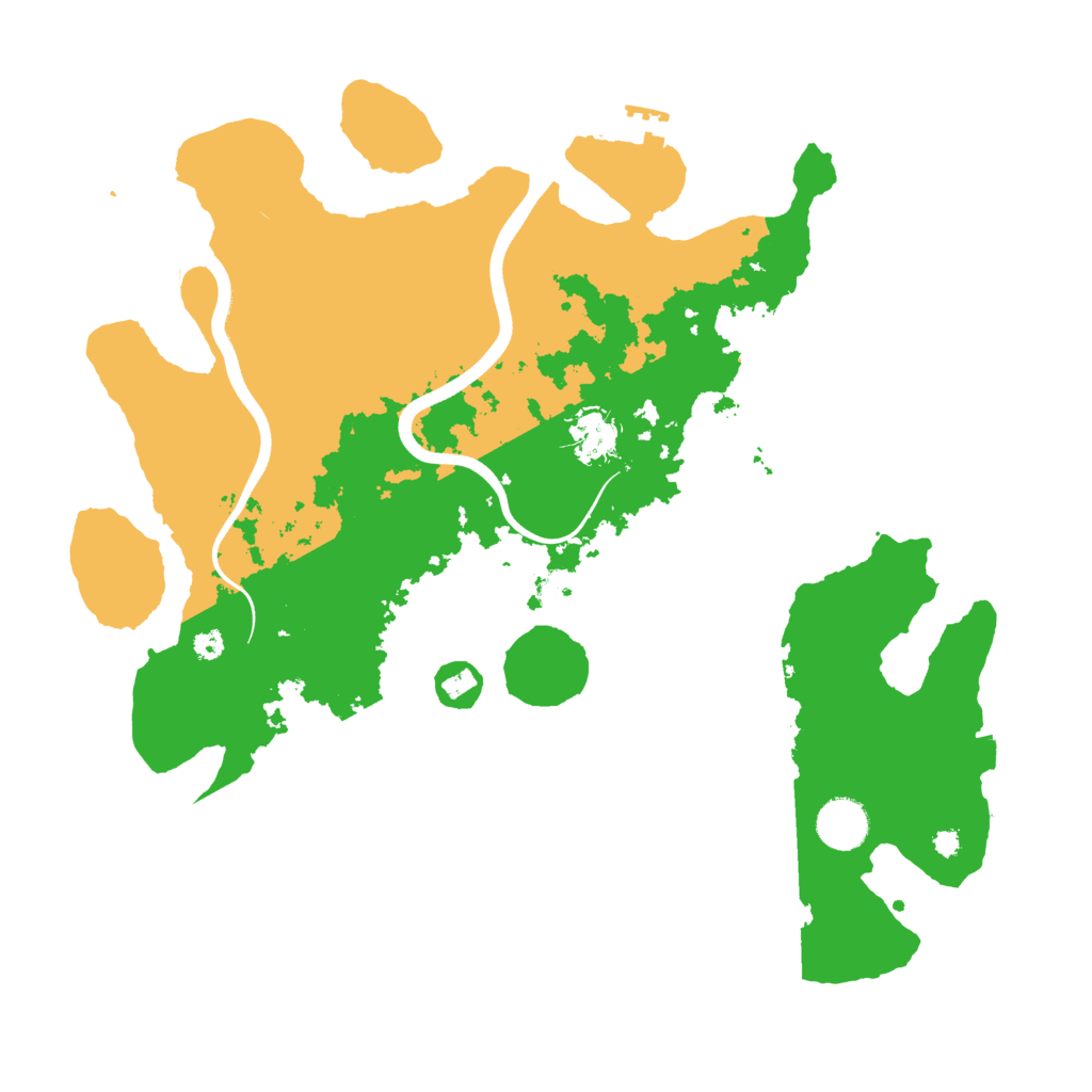 Biome Rust Map: Procedural Map, Size: 3700, Seed: 1442444675