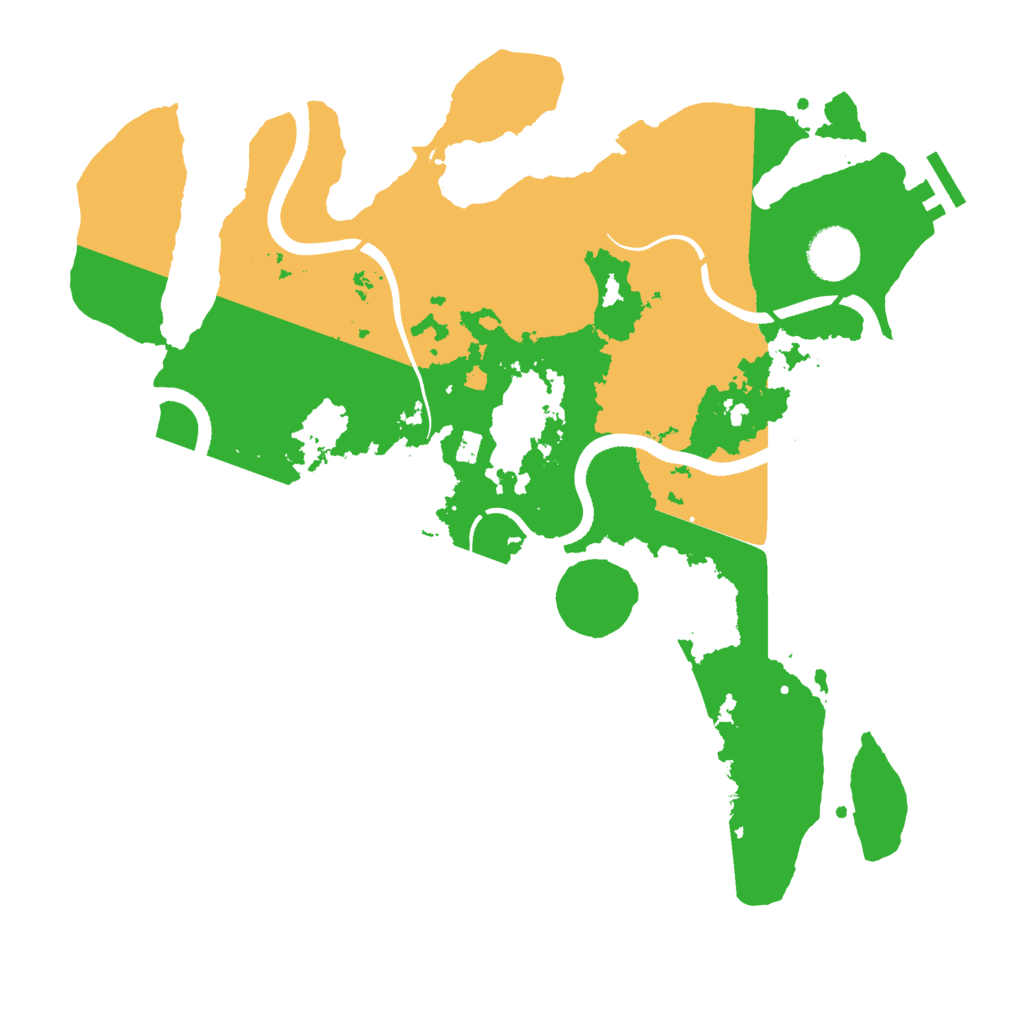 Biome Rust Map: Procedural Map, Size: 3500, Seed: 3934