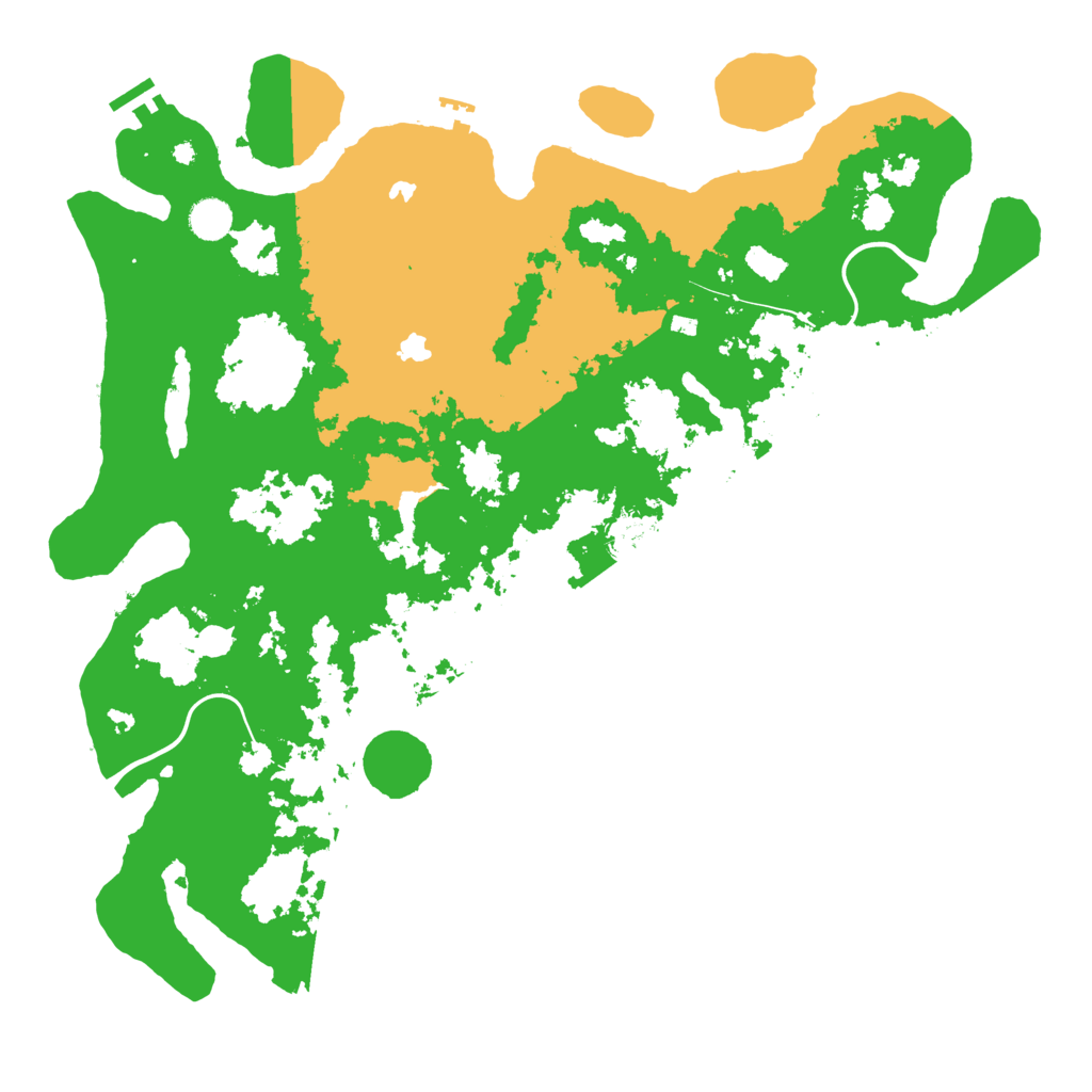 Biome Rust Map: Procedural Map, Size: 4500, Seed: 2083890341