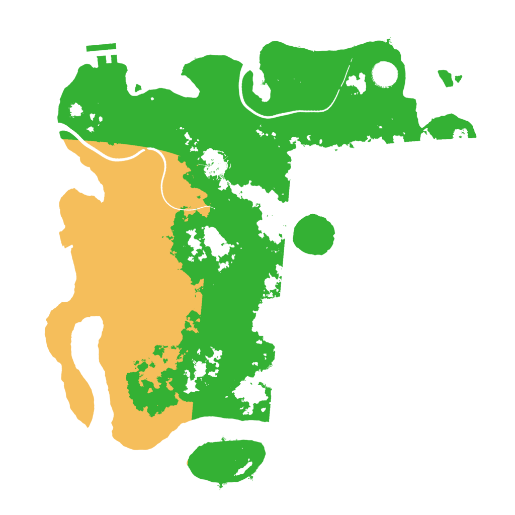 Biome Rust Map: Procedural Map, Size: 3500, Seed: 1087034729
