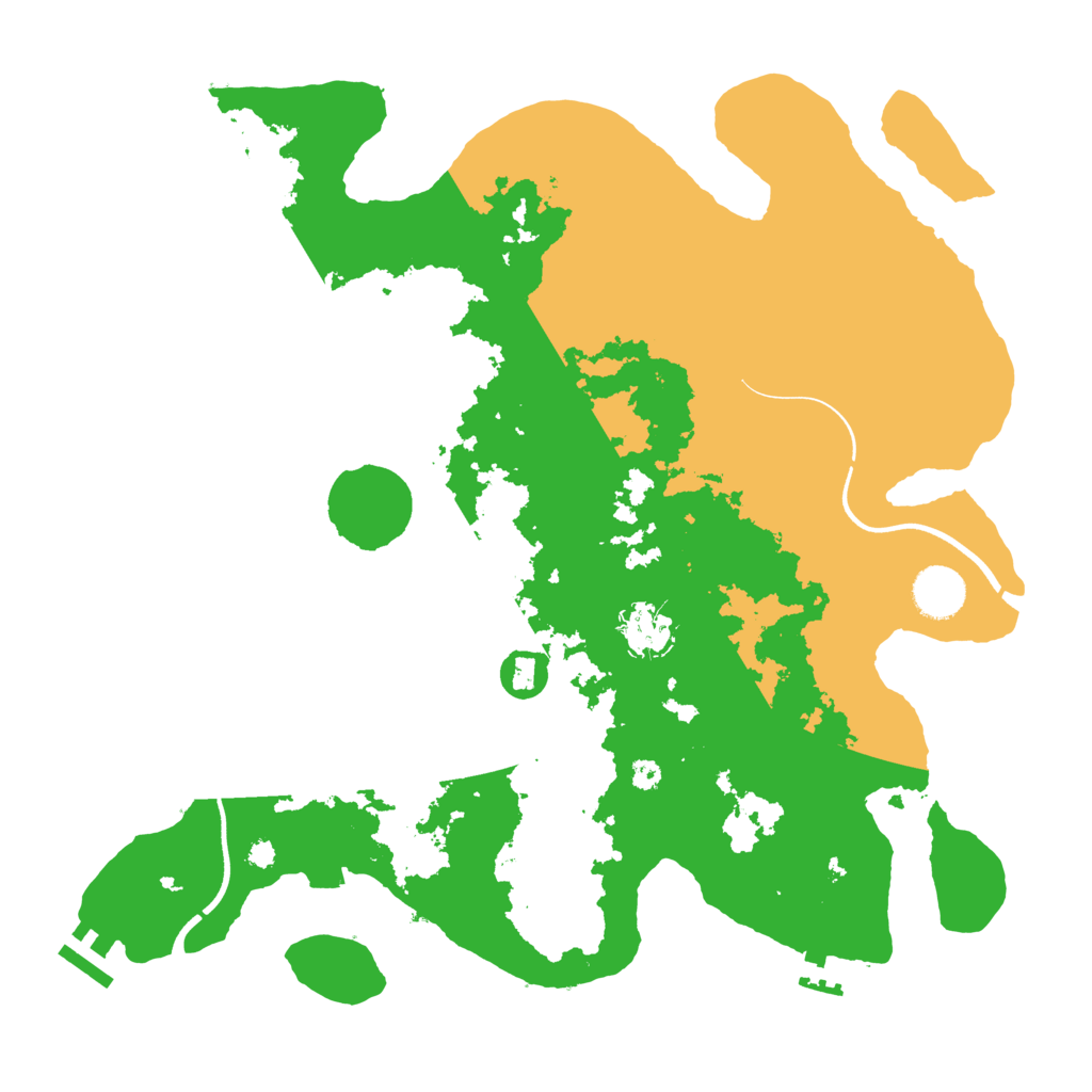 Biome Rust Map: Procedural Map, Size: 3650, Seed: 297889152