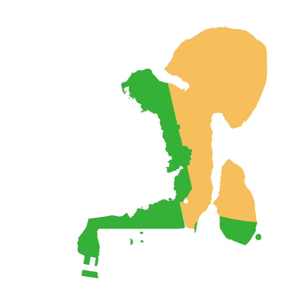 Biome Rust Map: Procedural Map, Size: 2000, Seed: 343434