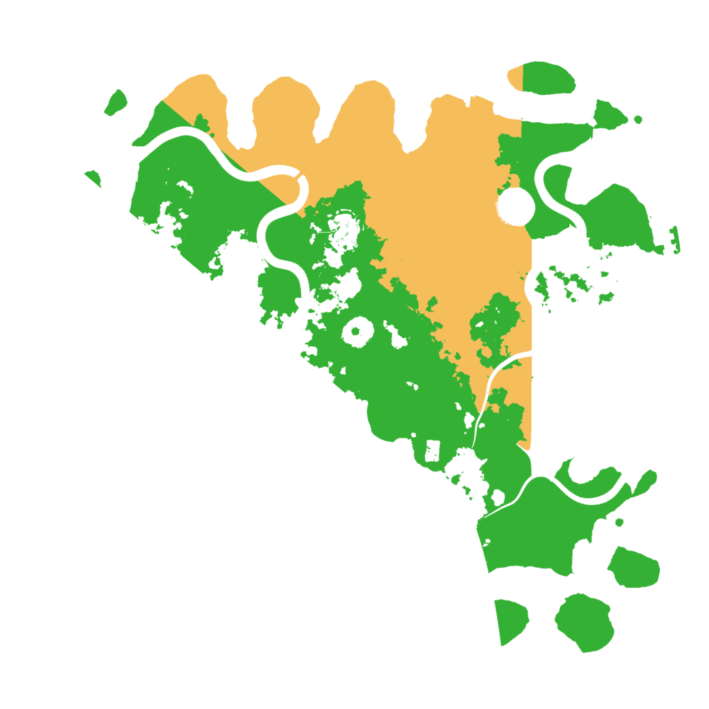 Biome Rust Map: Procedural Map, Size: 3500, Seed: 718238016