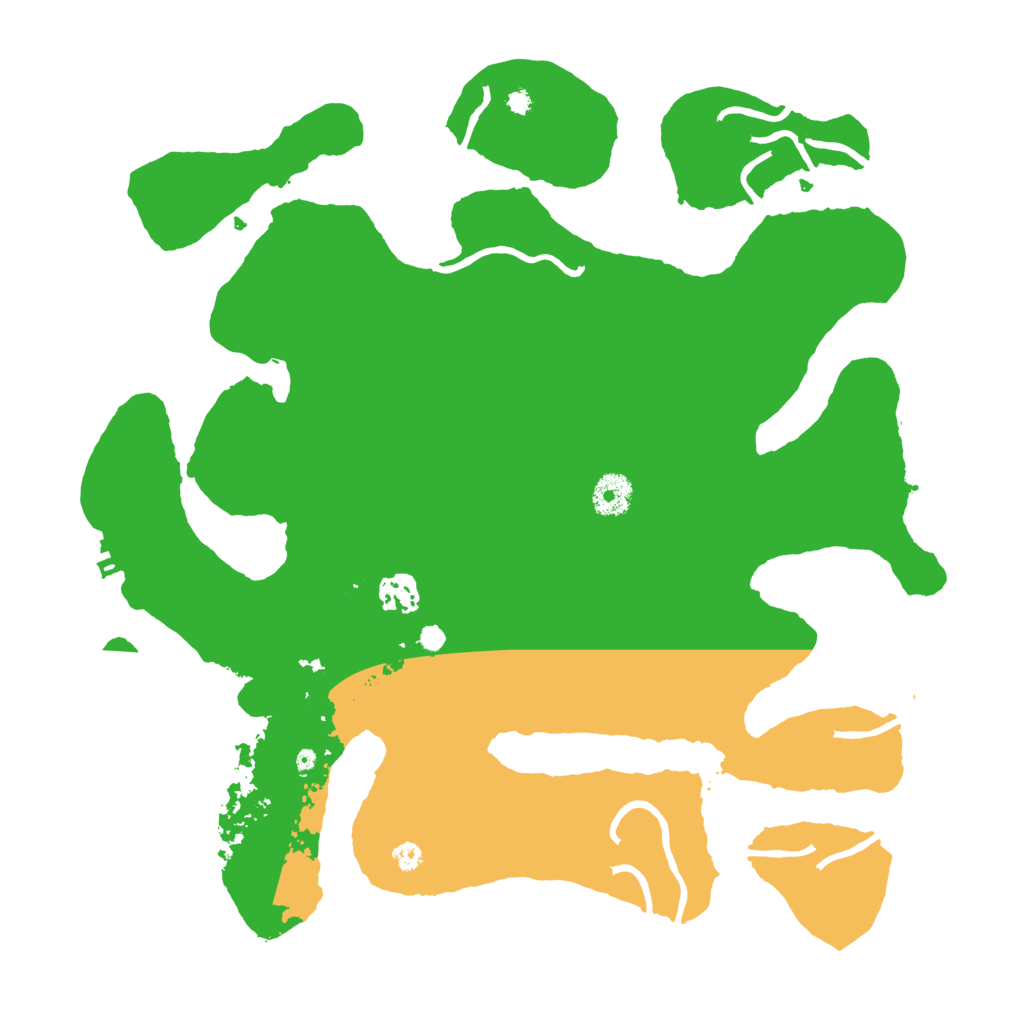 Biome Rust Map: Procedural Map, Size: 3700, Seed: 23545