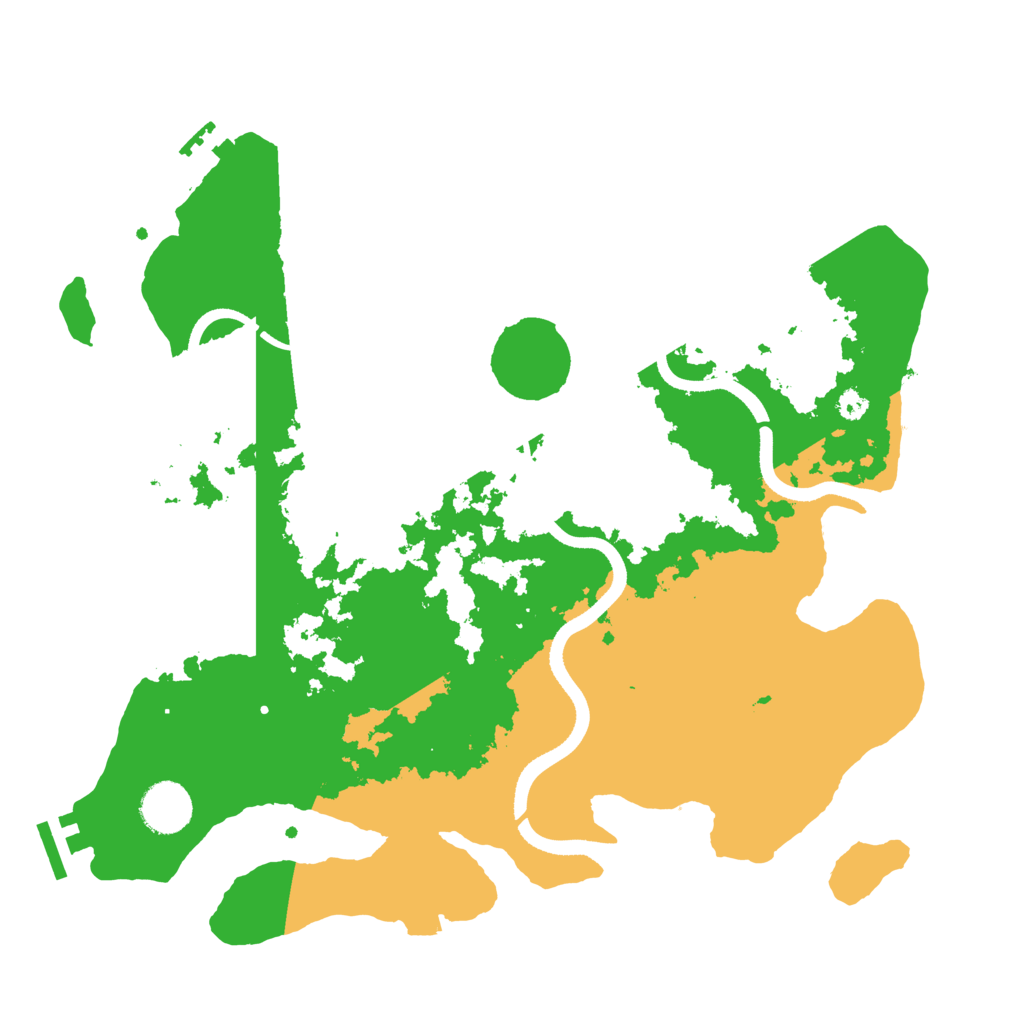 Biome Rust Map: Procedural Map, Size: 3500, Seed: 531198981
