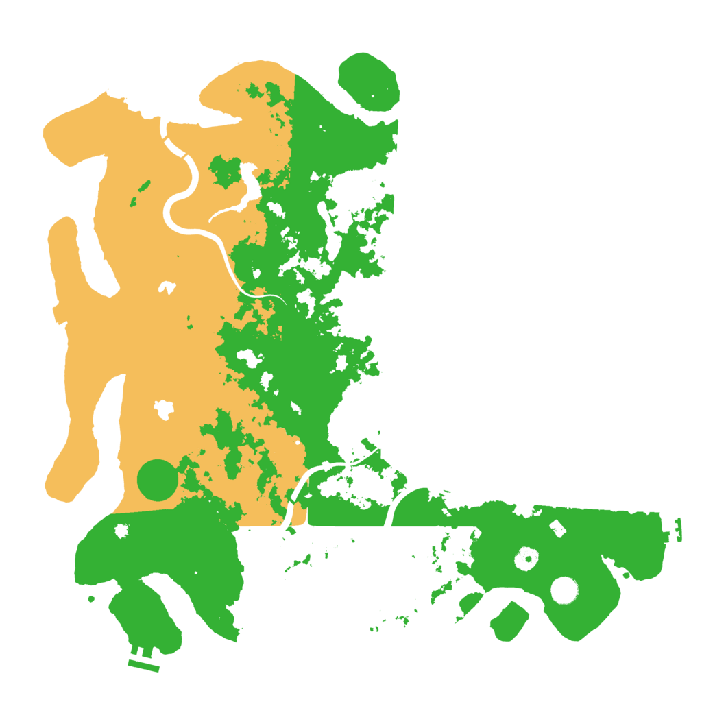 Biome Rust Map: Procedural Map, Size: 4500, Seed: 704124927