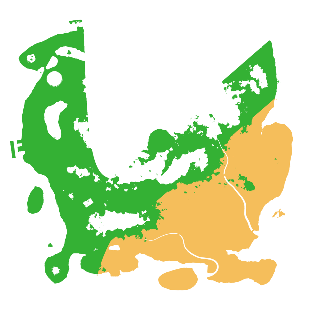 Biome Rust Map: Procedural Map, Size: 3700, Seed: 41762326
