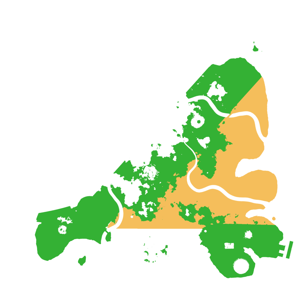 Biome Rust Map: Procedural Map, Size: 3500, Seed: 1352118761
