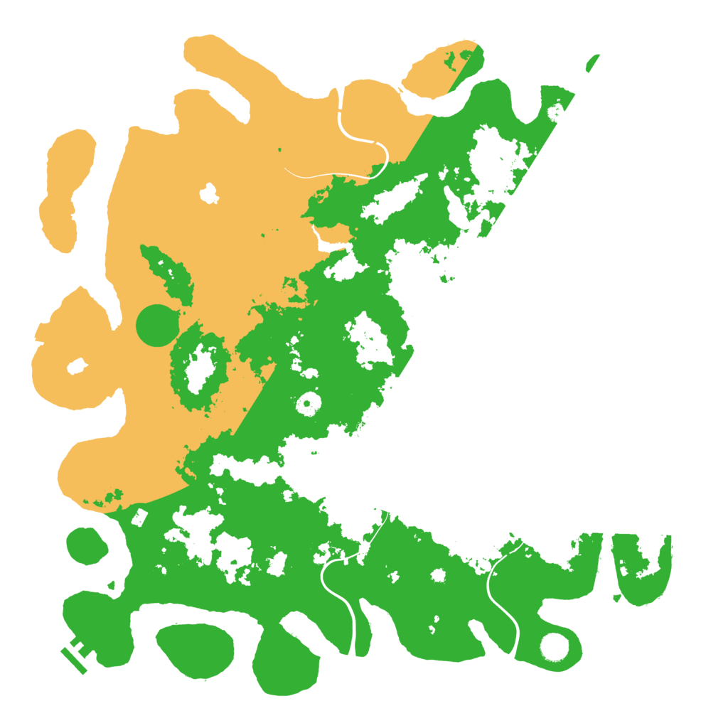 Biome Rust Map: Procedural Map, Size: 4500, Seed: 83686