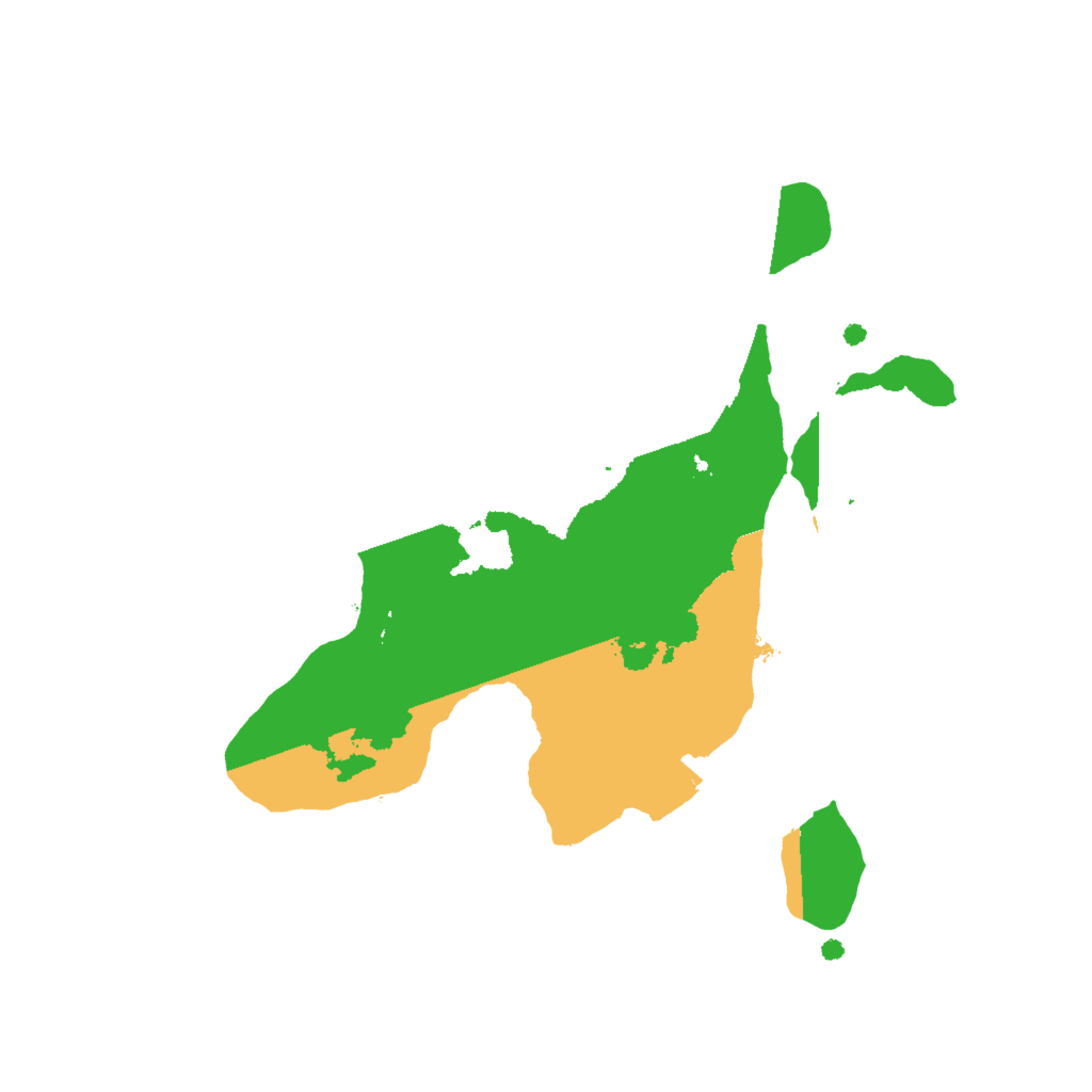 Biome Rust Map: Procedural Map, Size: 2000, Seed: 105289083