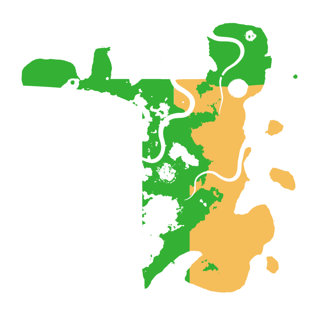 Biome Rust Map: Procedural Map, Size: 3000, Seed: 536352