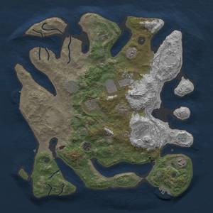 Thumbnail Rust Map: Procedural Map, Size: 4000, Seed: 1768738801, 17 Monuments