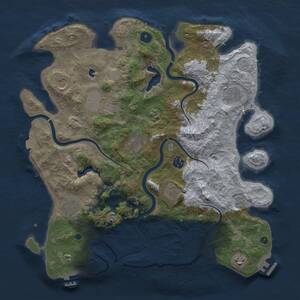 Thumbnail Rust Map: Procedural Map, Size: 4000, Seed: 1768738801, 15 Monuments