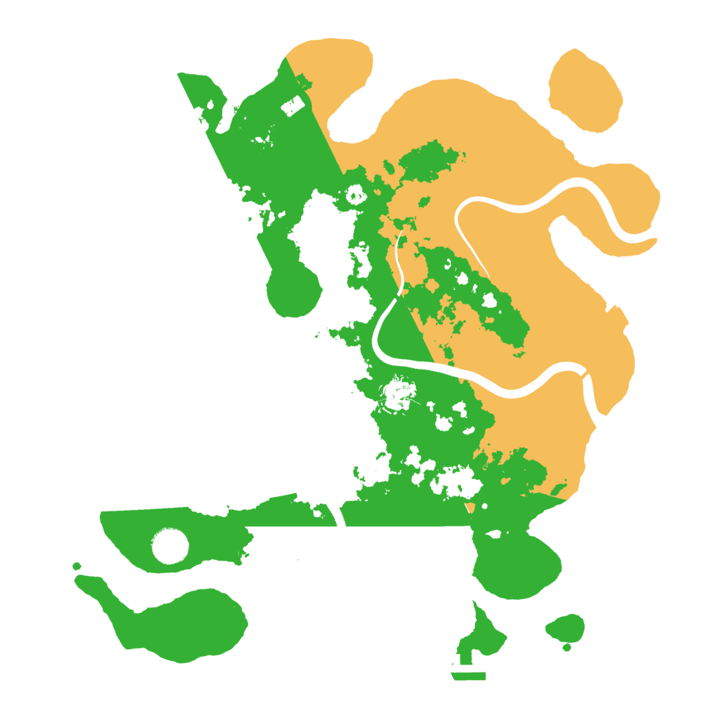 Biome Rust Map: Procedural Map, Size: 3500, Seed: 667766