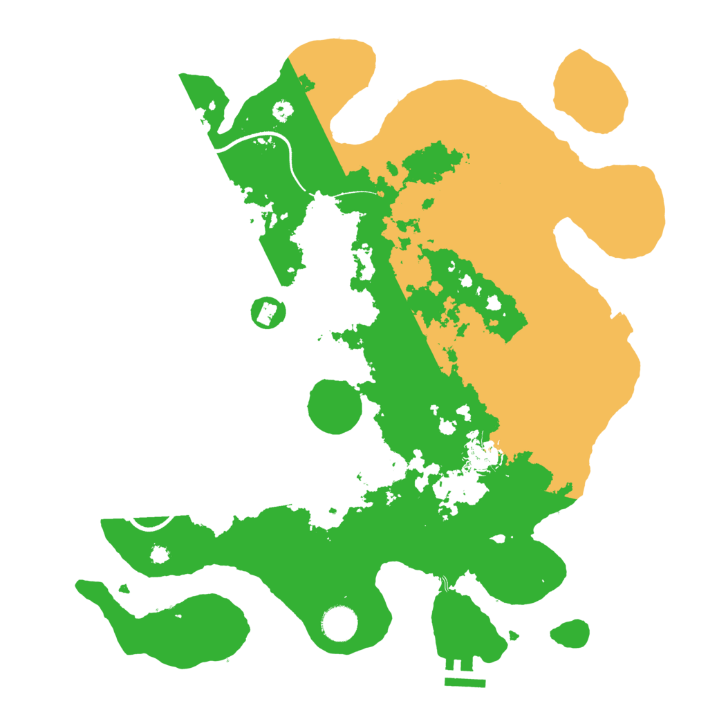 Biome Rust Map: Procedural Map, Size: 3500, Seed: 667766