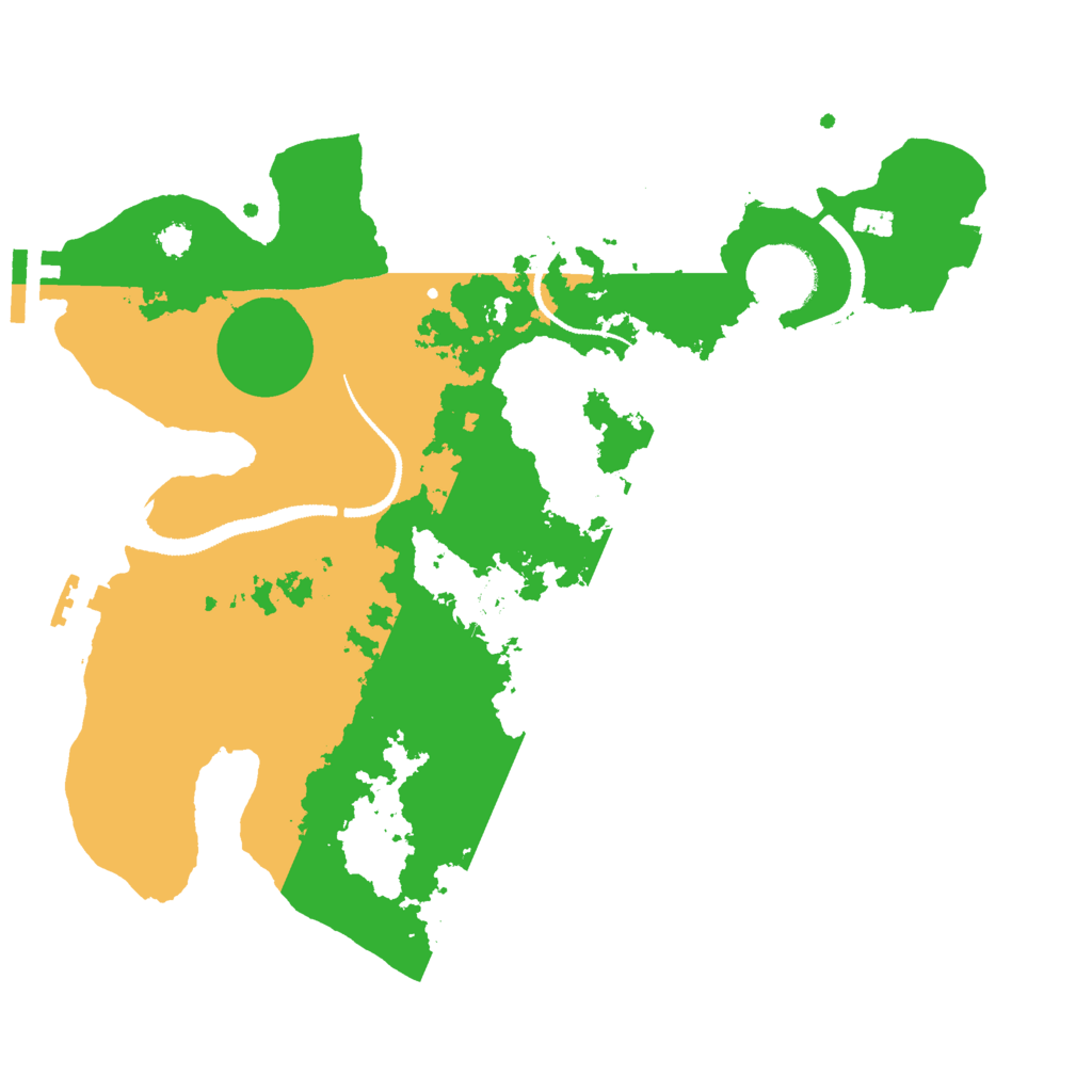 Biome Rust Map: Procedural Map, Size: 3000, Seed: 6410