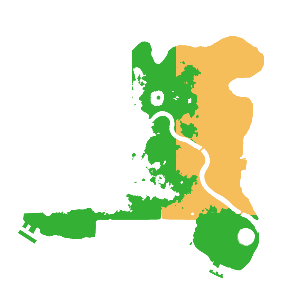 Biome Rust Map: Procedural Map, Size: 3000, Seed: 556790162