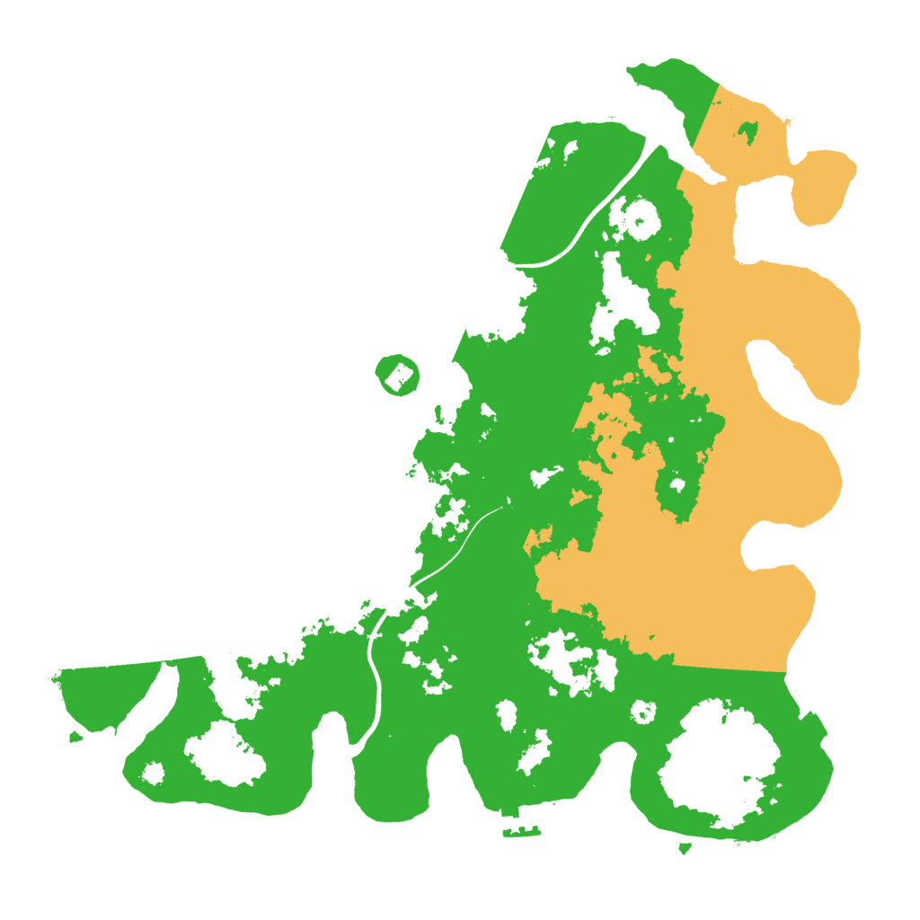 Biome Rust Map: Procedural Map, Size: 3700, Seed: 330711