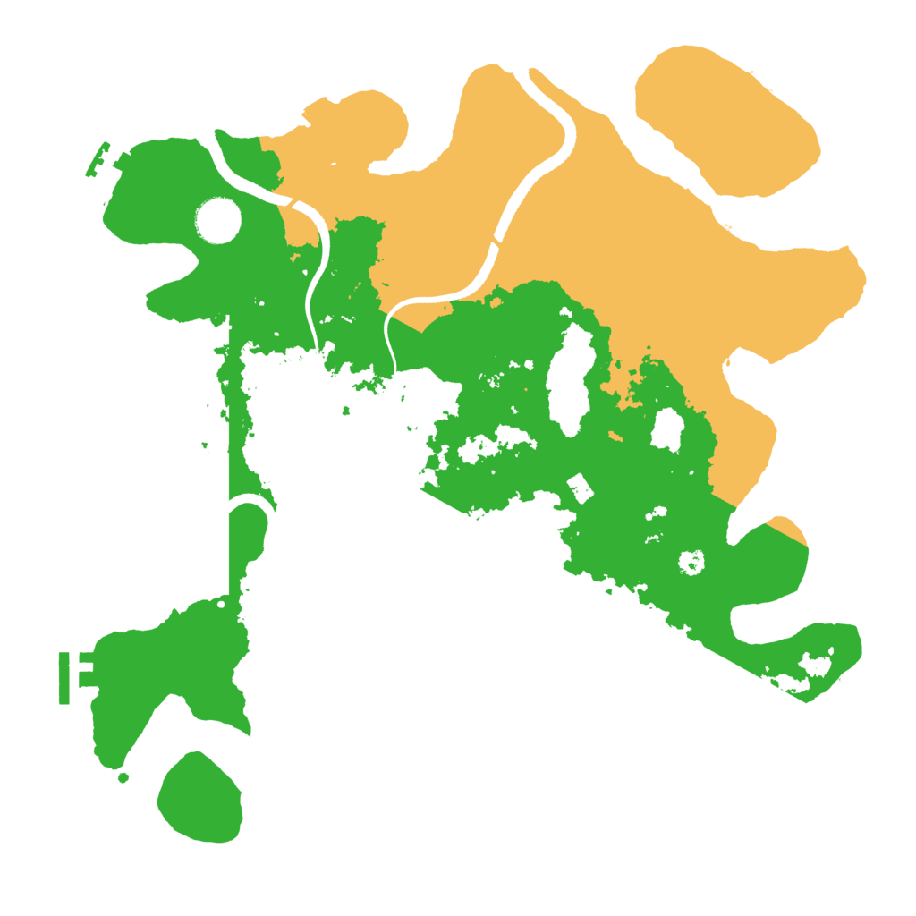 Biome Rust Map: Procedural Map, Size: 3550, Seed: 1584328607