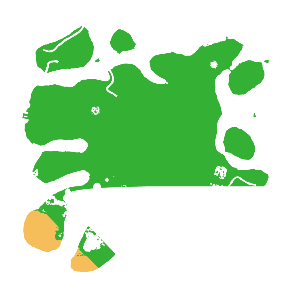 Biome Rust Map: Procedural Map, Size: 3500, Seed: 11543