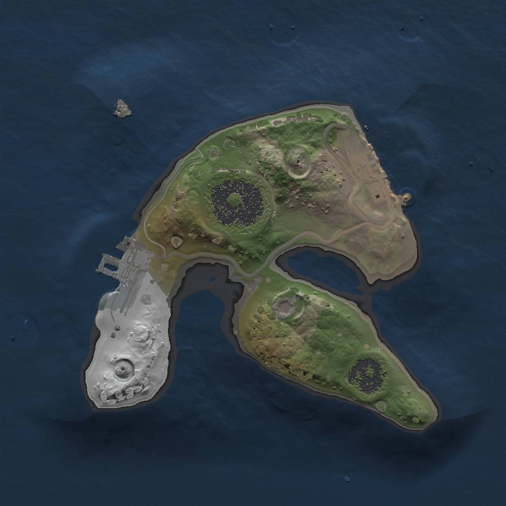 Rust Map: Procedural Map, Size: 1500, Seed: 49000, 6 Monuments