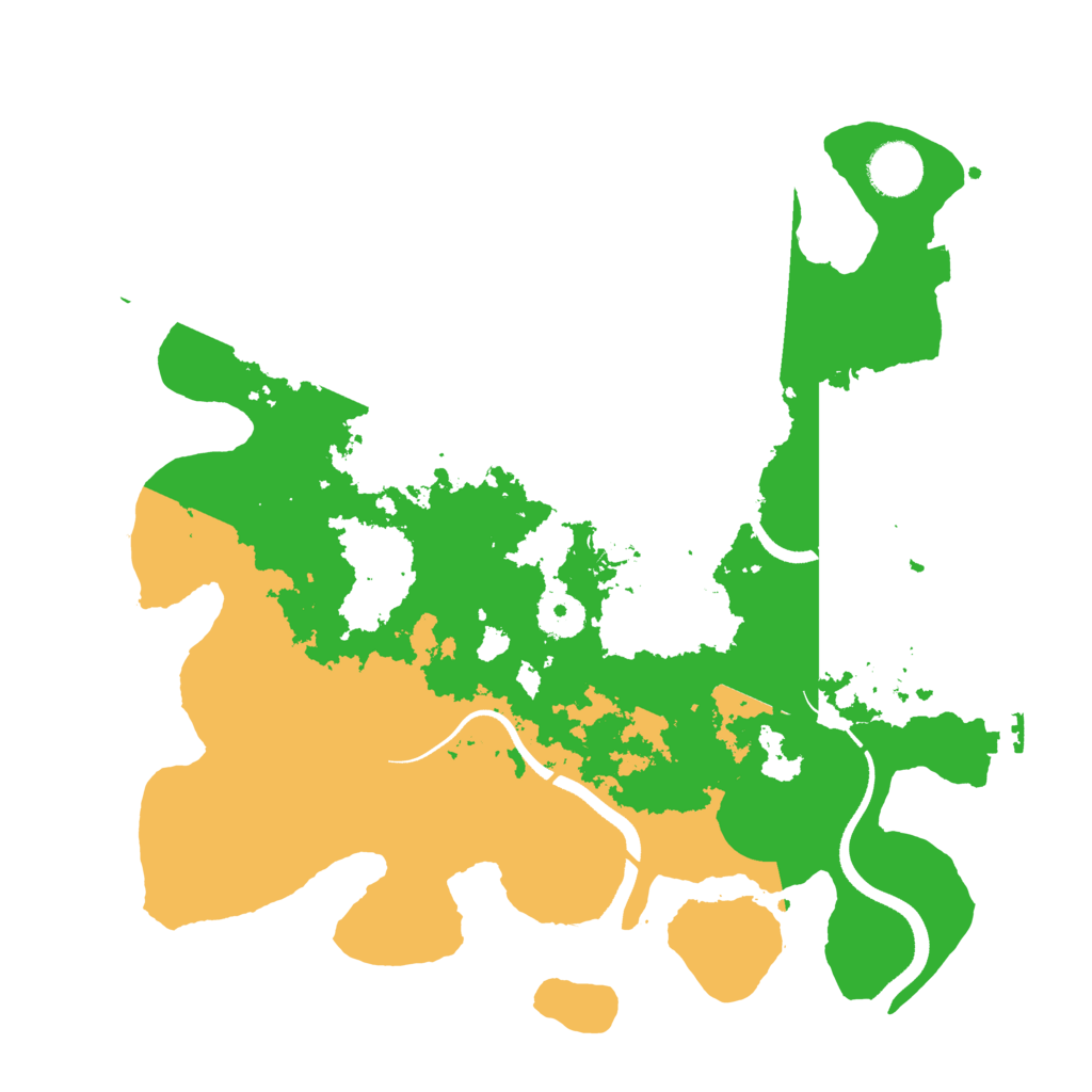 Biome Rust Map: Procedural Map, Size: 3500, Seed: 93439721