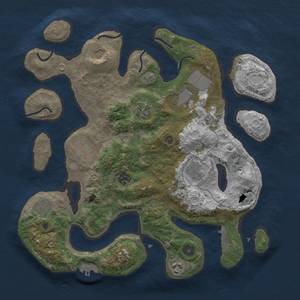 Thumbnail Rust Map: Procedural Map, Size: 3700, Seed: 1460502, 17 Monuments