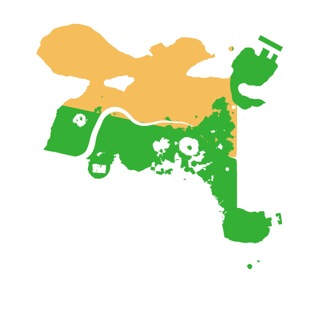 Biome Rust Map: Procedural Map, Size: 2500, Seed: 1846826147