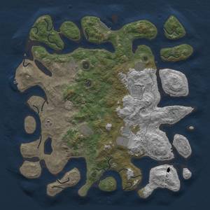 Thumbnail Rust Map: Procedural Map, Size: 4500, Seed: 1205, 16 Monuments