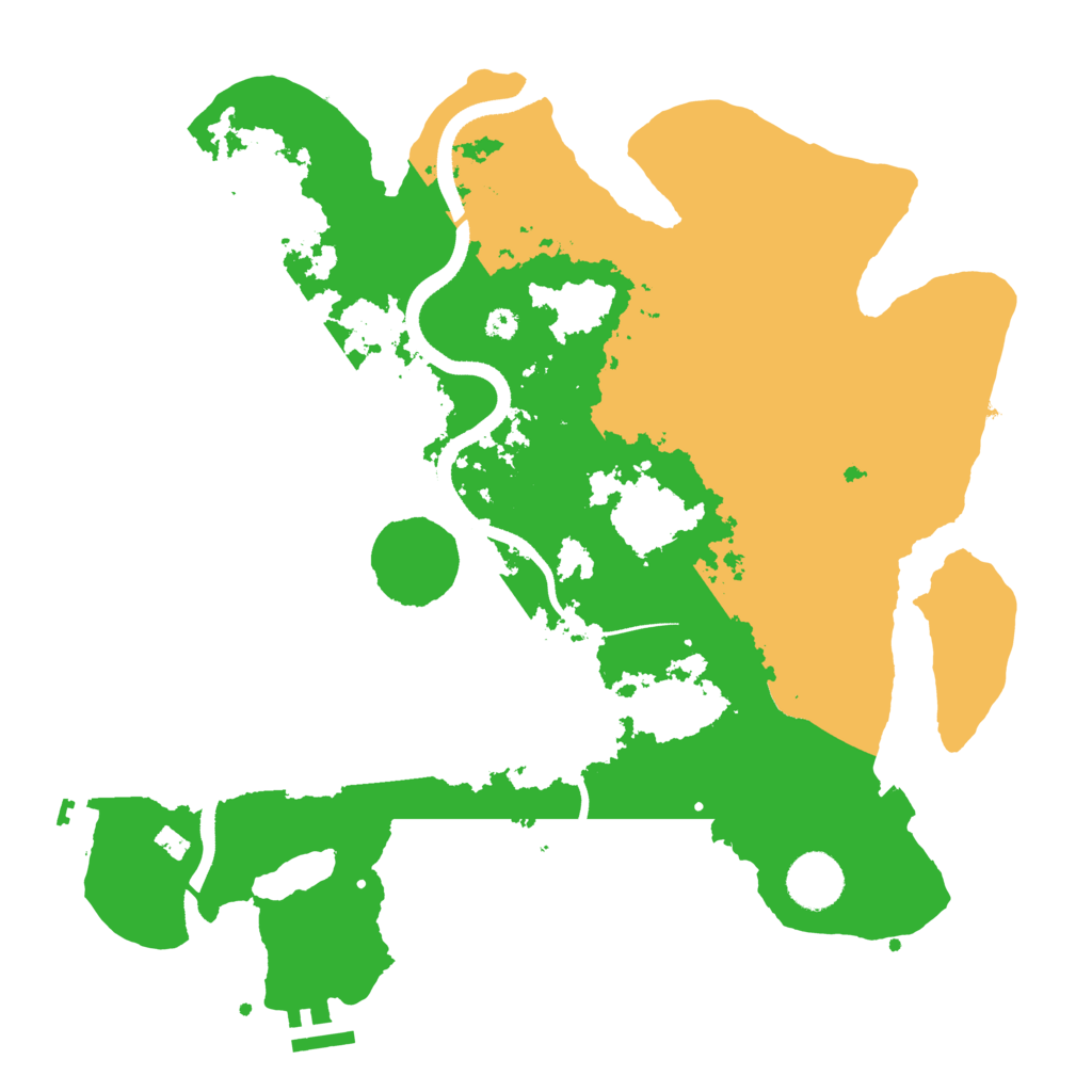Biome Rust Map: Procedural Map, Size: 3500, Seed: 2067277073