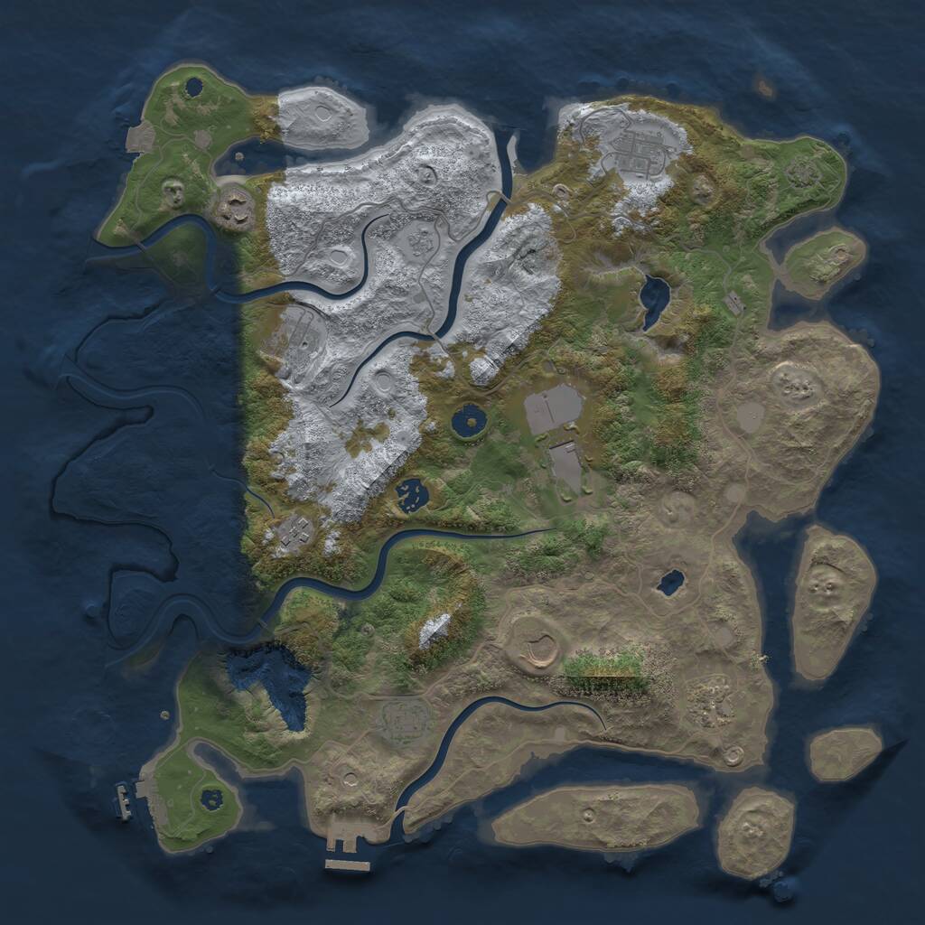 Rust Map: Procedural Map, Size: 4200, Seed: 9022021, 15 Monuments