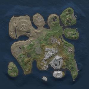 Thumbnail Rust Map: Procedural Map, Size: 3000, Seed: 131231, 16 Monuments