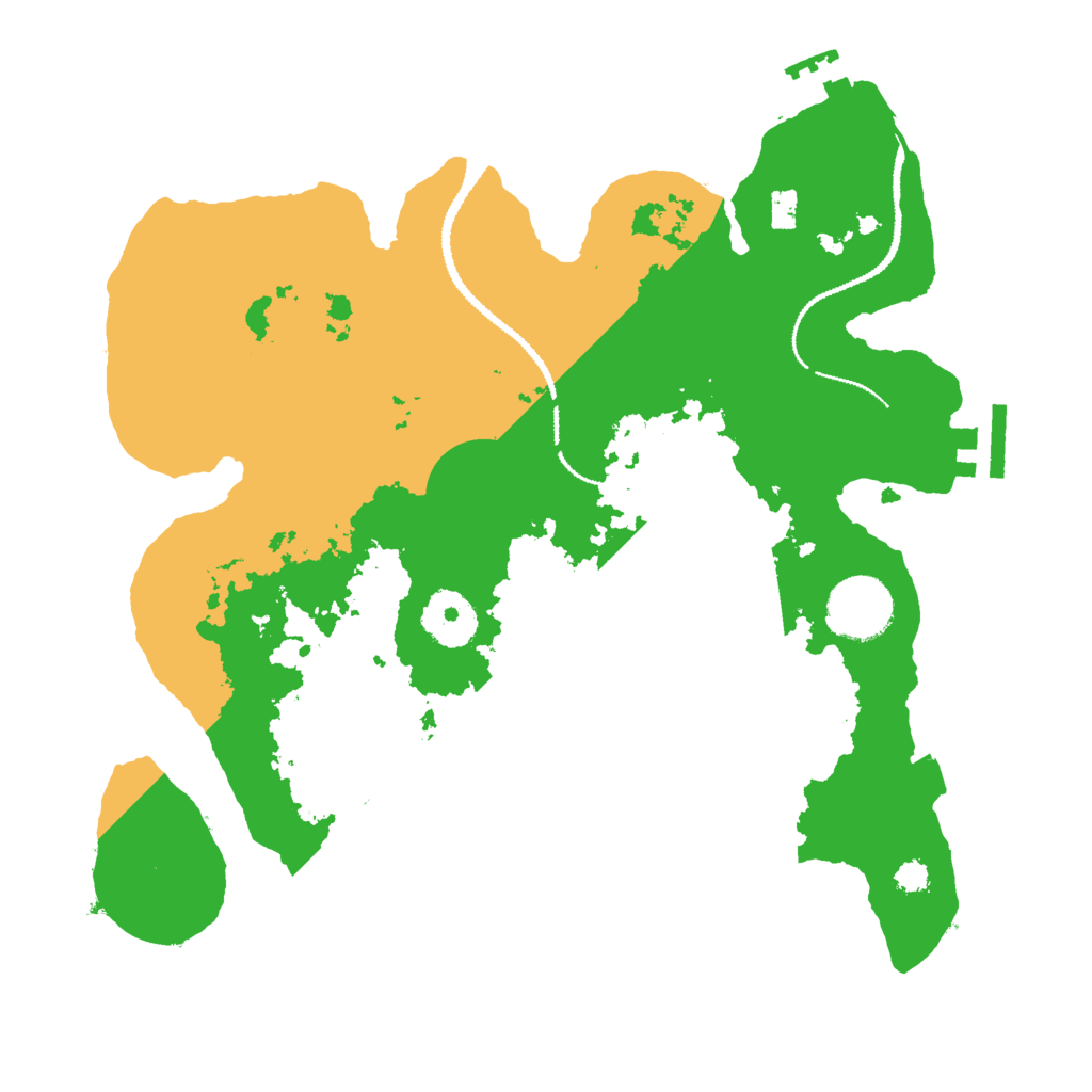 Biome Rust Map: Procedural Map, Size: 3000, Seed: 131231